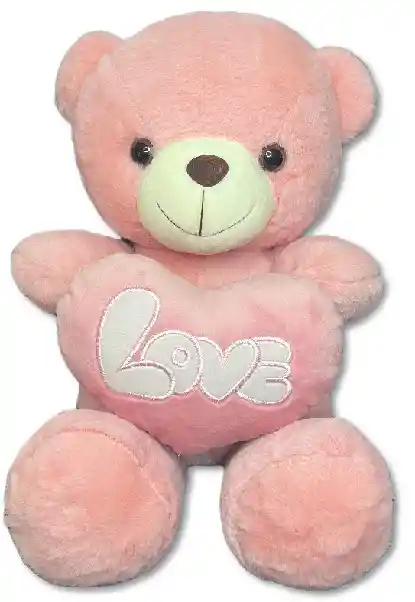 Peluche Oso Rosado Love 35cm