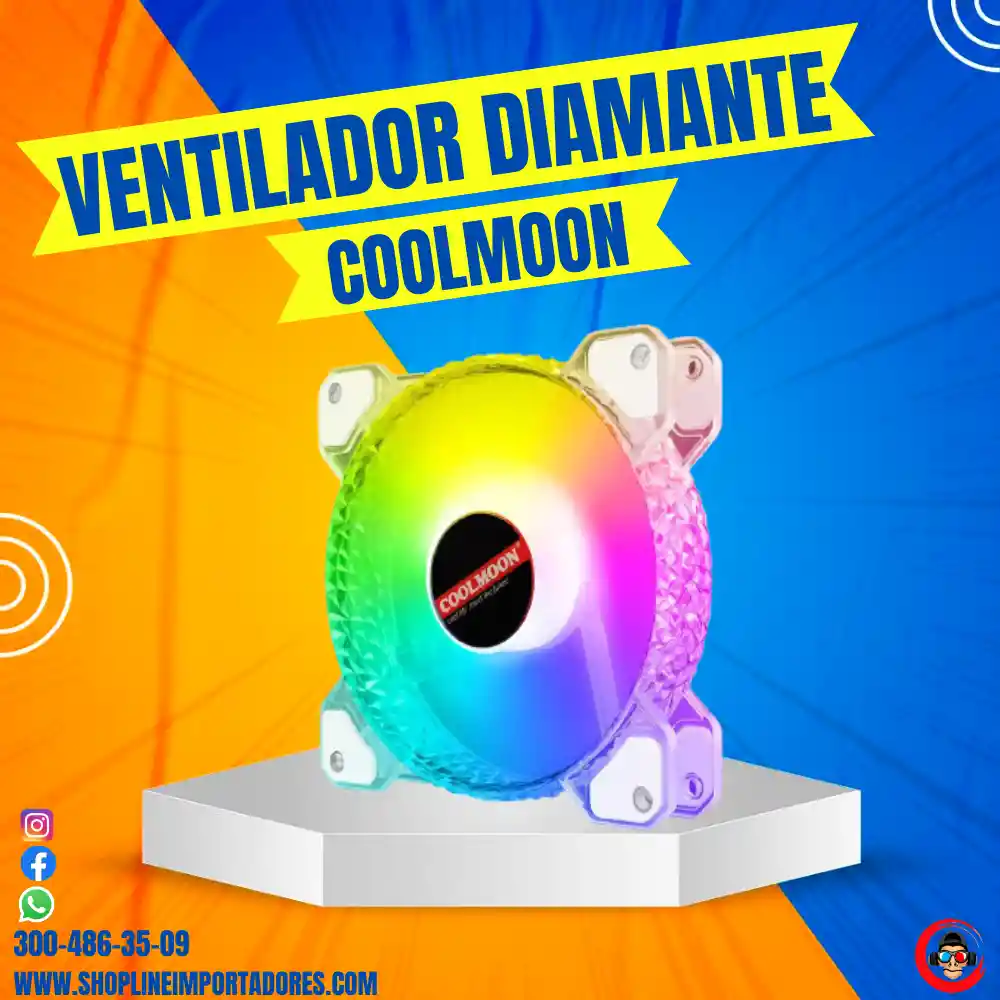 Ventilador De Diamante Coolmoon Original