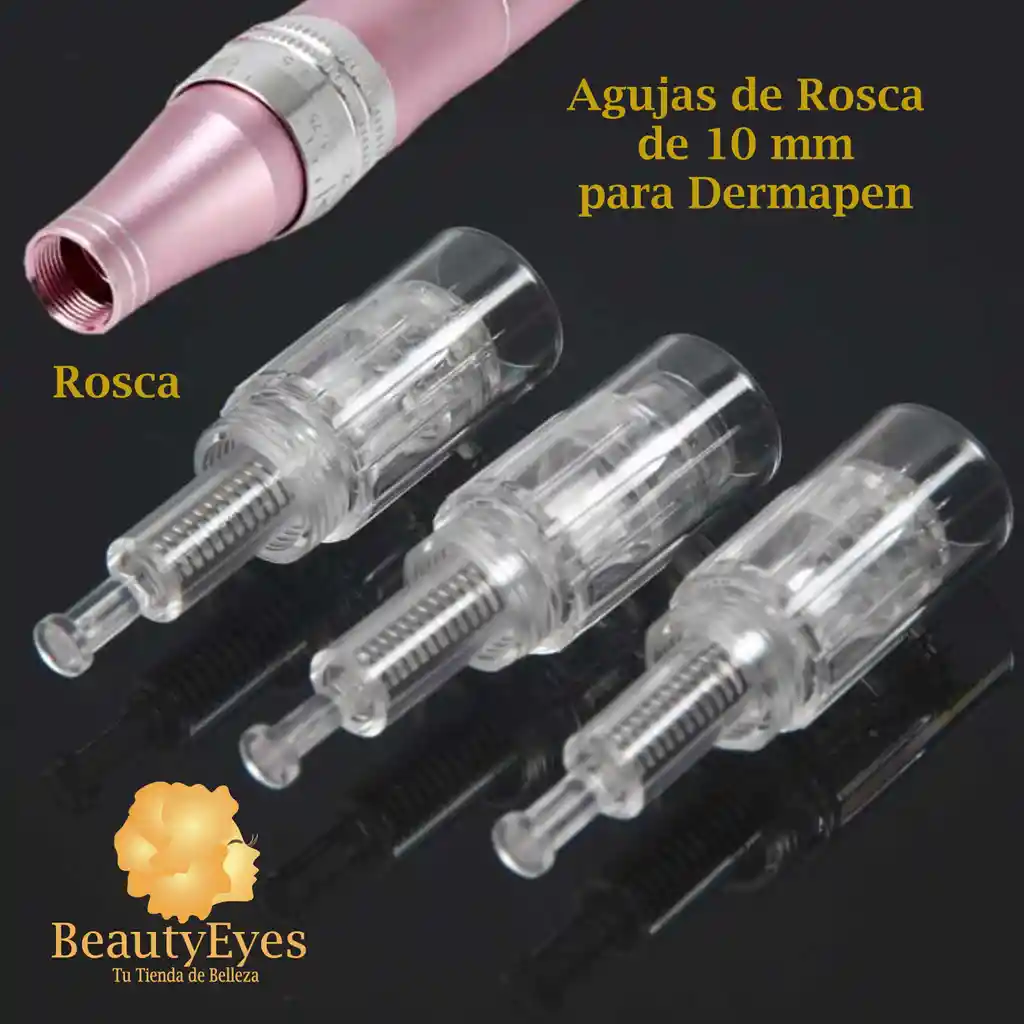 10 Agujas 42 Pines Dr Pen 10mm Rosca Dermapen