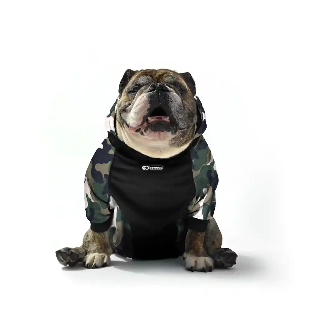 Gordogs Hoodie Camuflado Verde Militar Talla S