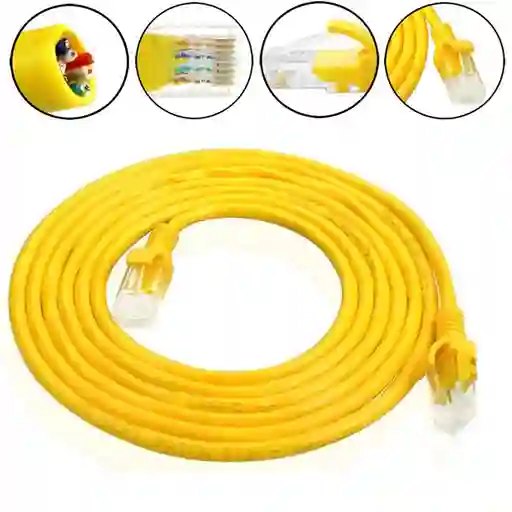 Cable De Red Patch Cord 5 Metros Categoria 6e Terminal Rj45