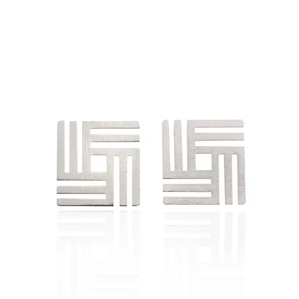 Aretes More Tribal Plata