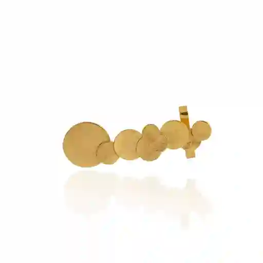 Earcuff Burbujas Baño Oro