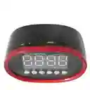 Radio Reloj Despertador Fm Con Bluetooth Memoria Usb Microsd Recargable