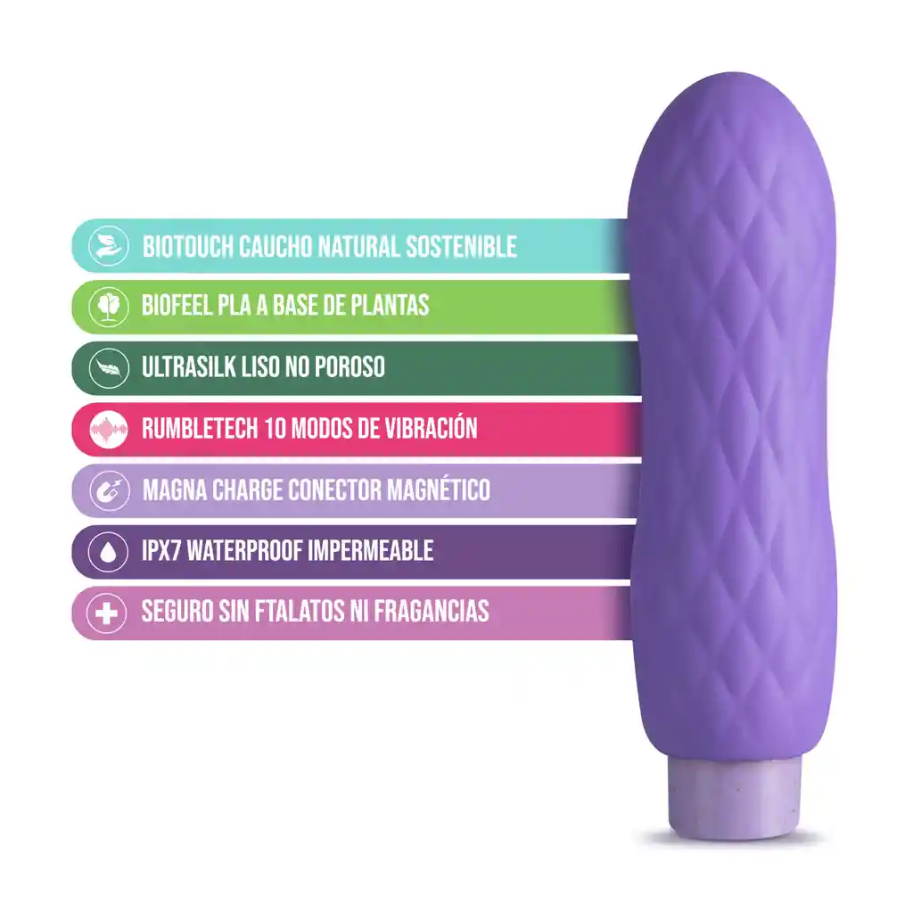 Vibrador Ecológico Gaia Eco Bliss Blush Recargable