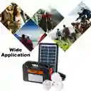 Kit Panel Solar Parlante Bt Cargador Usb Lámpara Linterna Fm