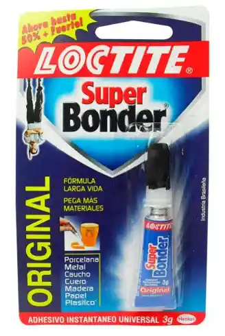 Pegante Instantaneo Super Bonder 3 Gr Original