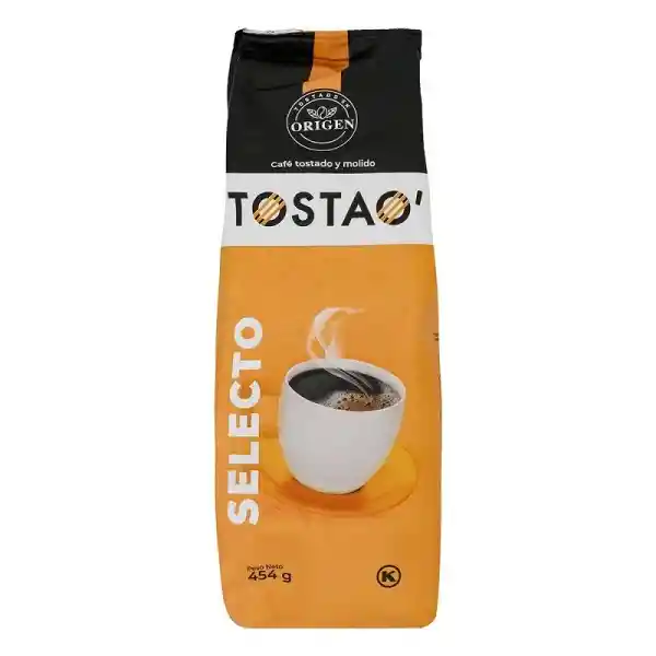 Café Tostado Y Molido Selecto X 454 G Tostao'