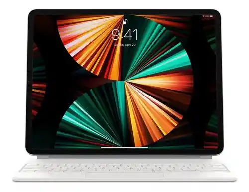 Magic Keyboard De Apple Para Ipad 12.9 Model A2480 Ingles - Blanco