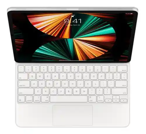 Magic Keyboard De Apple Para Ipad 12.9 Model A2480 Ingles - Blanco