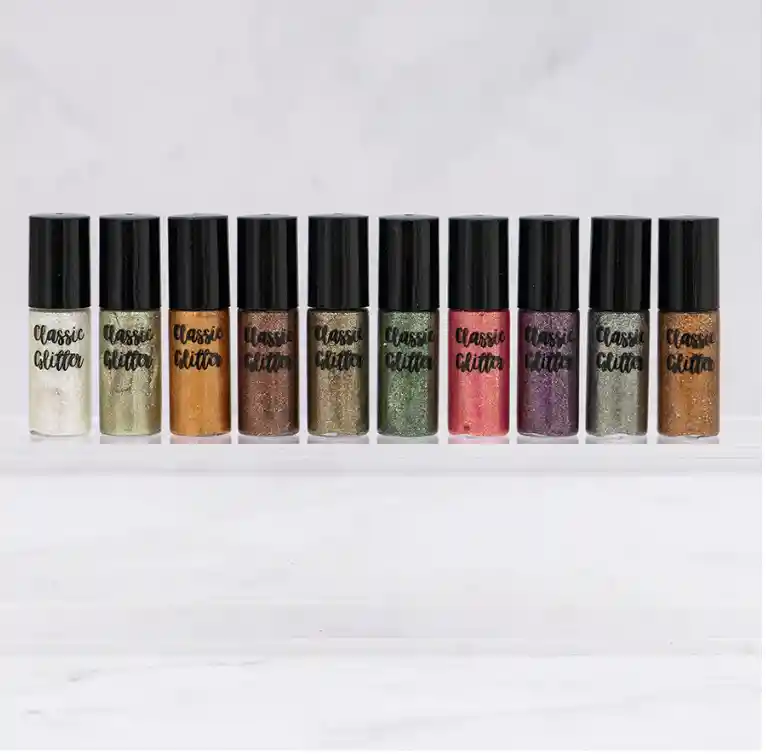 Delineador Glitter X 10 TRENDY Classic Glitter Ref Cg02 