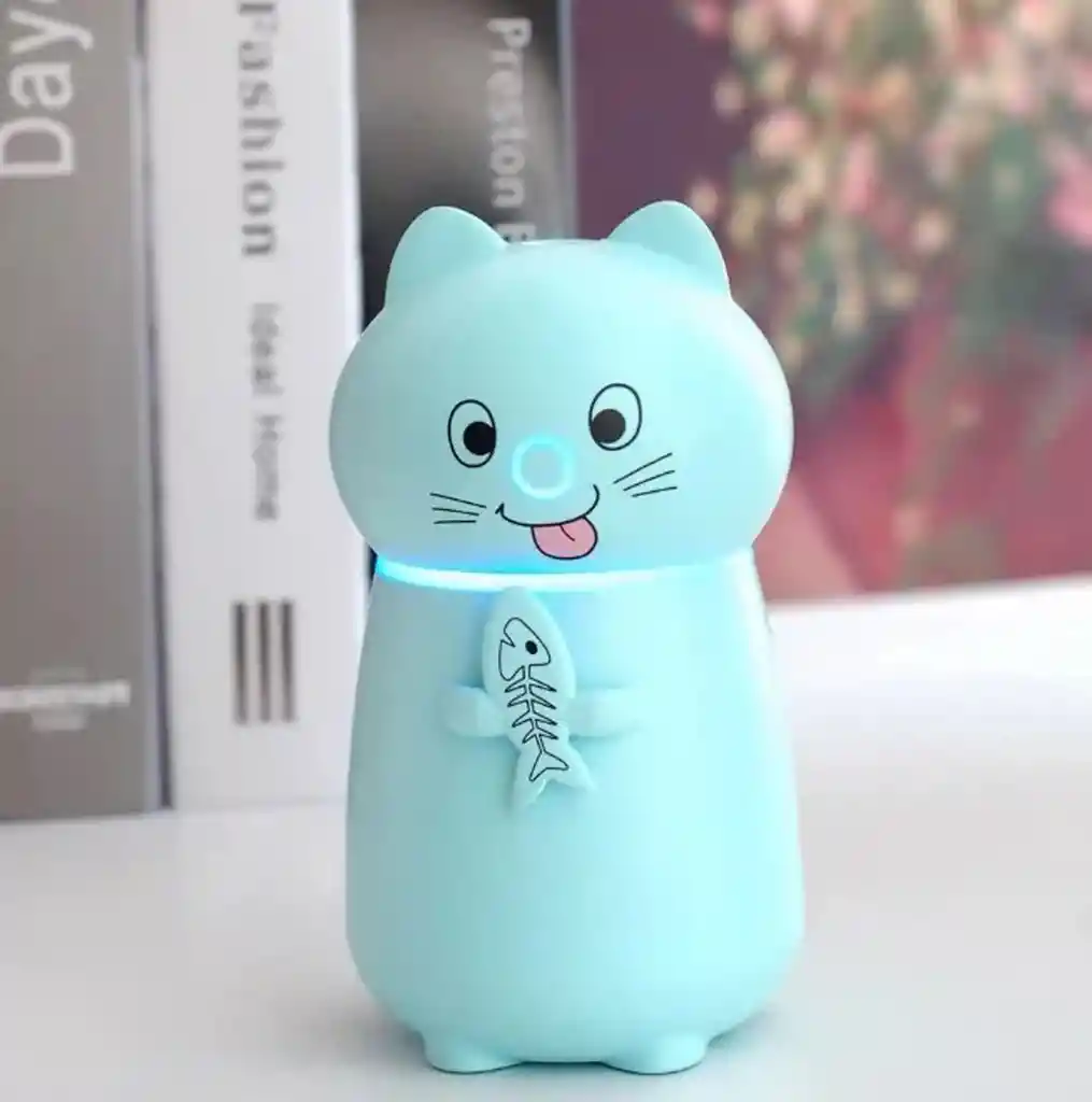 Humidificador De Ambiente 3en1 Gatito Usb Ultrasónico Aroma