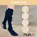 Medias De Compresión 8-15 Mmhg Color Azul Talla L-xl