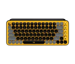 Logitech Teclado Pop Keys Mecánico Bluetooth & Logi Bolt Color Amarillo/negro