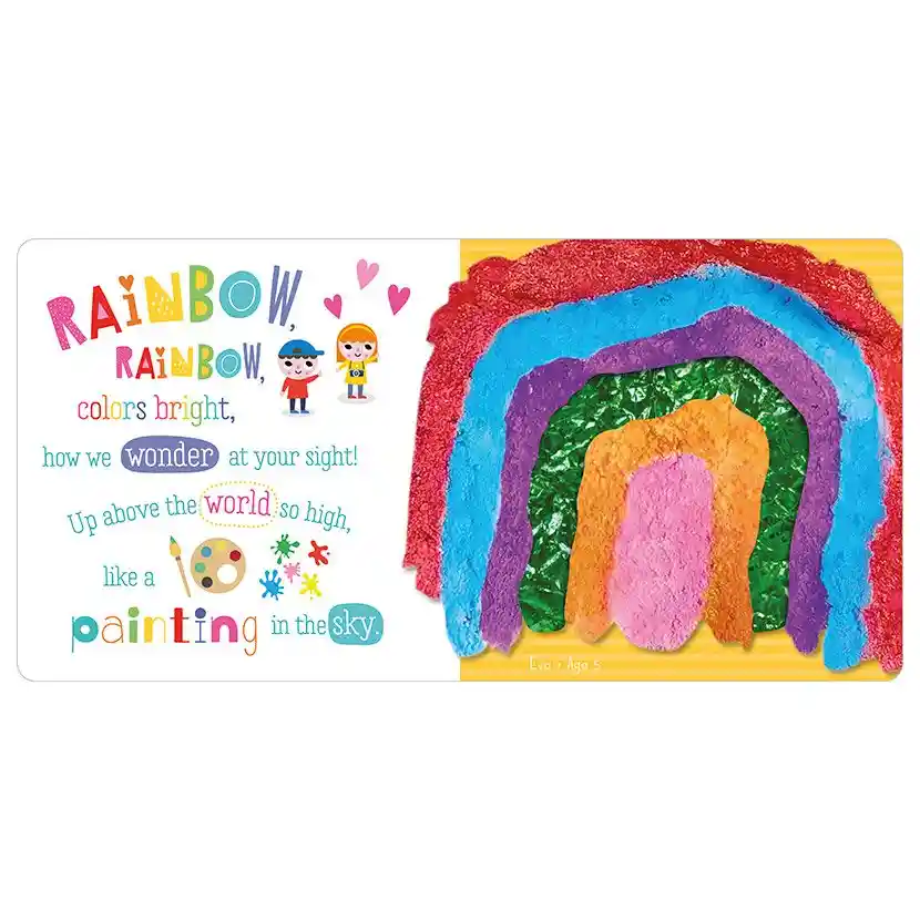 Libro Con Texturas Para Niños Bebe Colores Didáctico Rimas