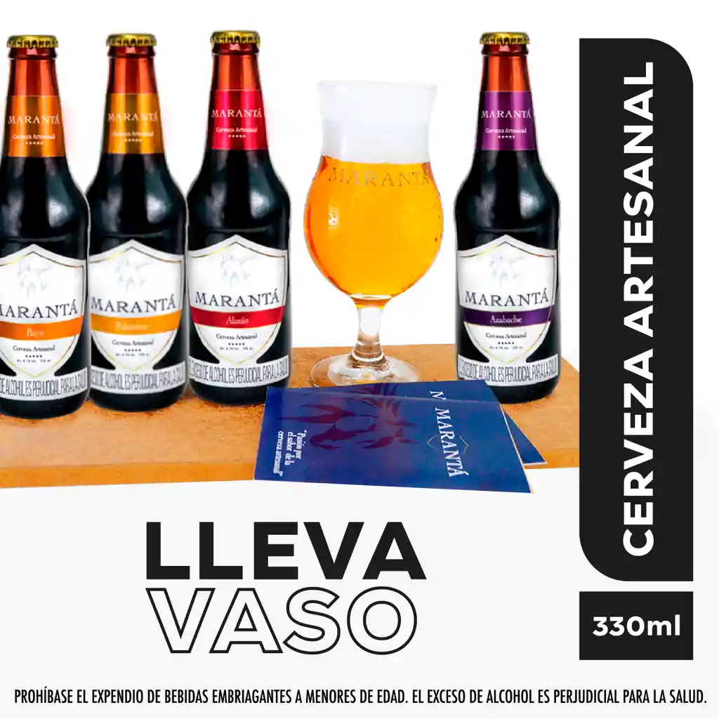 "combo Cerveza 1 Alazan, 1 Azabache, 1 Bayo, 1 Palomino, Gratis 1 Vaso"