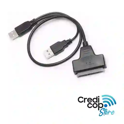 Adaptador En Cable Sata A 2 Usb 2.0 Compatible Disco Duro