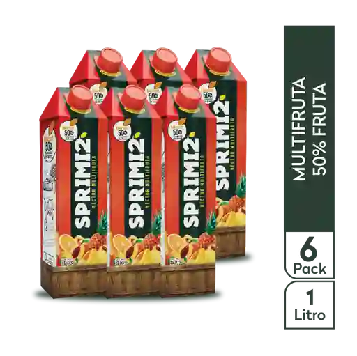 Nectar Sprimi2 Multifruta 50% X 6 Und