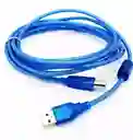 Cable Usb 2.0 Para Impresora 1.5 Metros Blindado Con Filtro