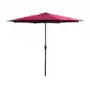 Parasol Sombrilla Playa 2.7 Metros De Altura Reforzado Rojo