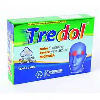 Tredol Tabletas X 5 Acetaminofen Ibuprofeno Cafeinan