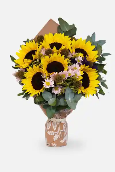 Girasoles En Bouquet Soleado