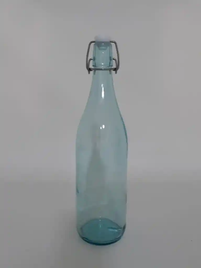 Botella Agua 1000 Ml Azul Con Tapa Hermetica