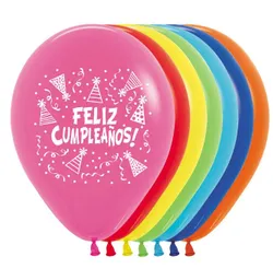 Sempertex Globo R12 X12 Und F/cumpleaños Gorritos