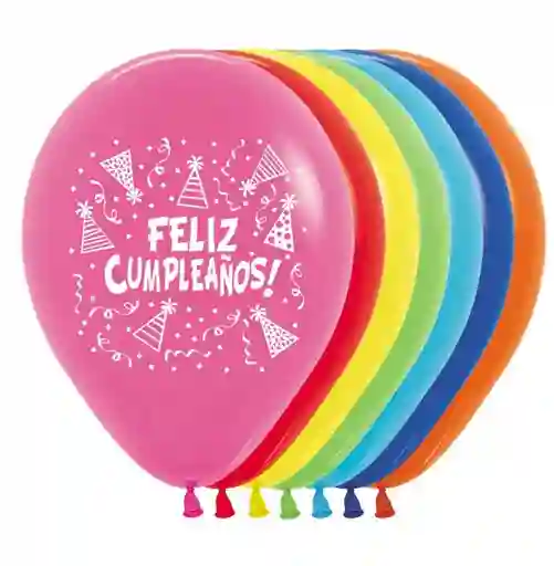 Sempertex Globo R12 X12 Und F/cumpleaños Gorritos