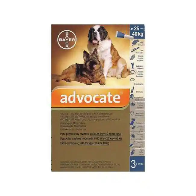 Advocate Para Perros De 25 A 40 Kg