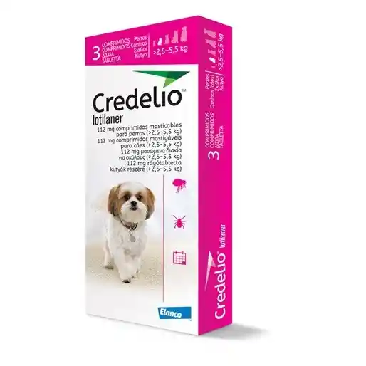 Credelio 112 Mg Perros De 2.5-5.5 Kg Caja X 3 Tab