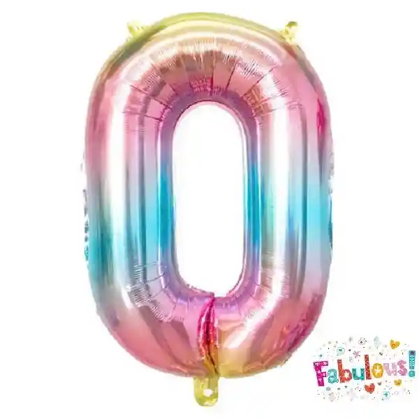 Numero 0 Inflable 18" 46 Cm Tornasol