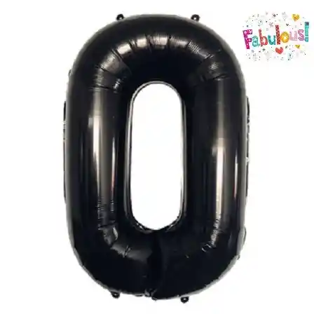 Numero 0 Inflable 16"-18" 43 Cm Negro