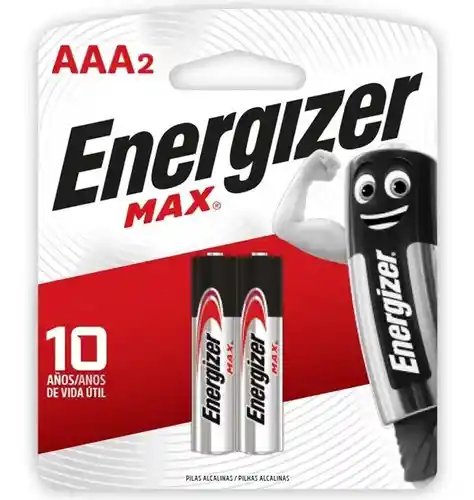 Paquete Pila Energizer Aa X2 Alcalina Larga Duracion