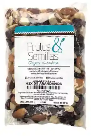 Mix De Arandanos * 250 G Frutos Y Semillas