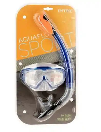 Set Mascara Buceo Careta Quaflow Sport Snorkel Intex