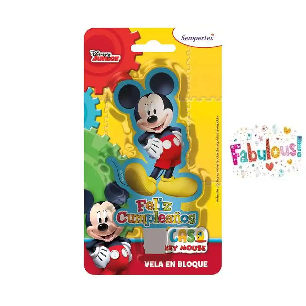 Vela Figura Mickey Sempertex