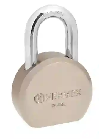 Candado En Acero Redondo De 65 Mm Marca Hermex