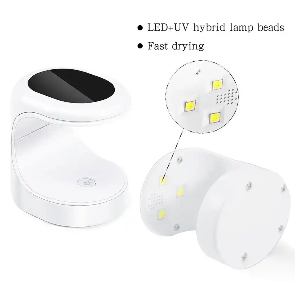 Mini Lámpara De Uñas Led Uv 16w Secador De Gel Esmalte