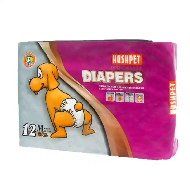 Hushpet Panales Desechables Talla M -- Diapers - Unidad