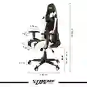 Silla Oficina Gamer Ergonómica Reclinable Giratoria Blanca