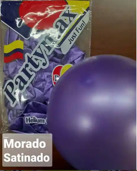 Globo Latex Redondo Morado Satinado R9 X 50 Und