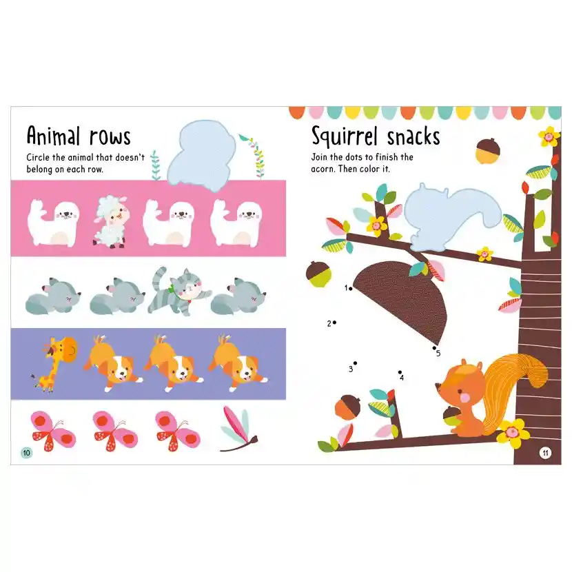 Libro Para Niños Actividades Con Sticker Animales Didáctico