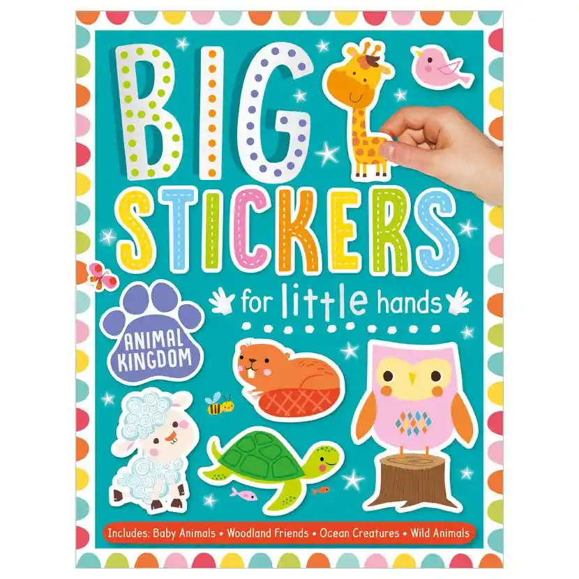 Libro Para Niños Actividades Con Sticker Animales Didáctico