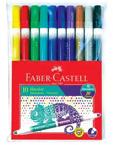 Plumon Faber Castell X10 Bicolor