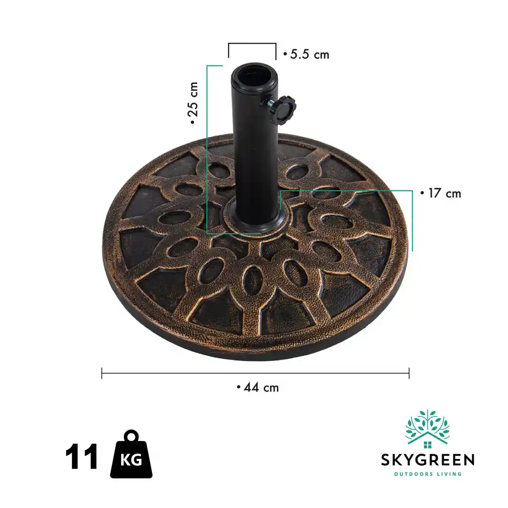 Base Redonda Para Parasol Paraguas Concreto