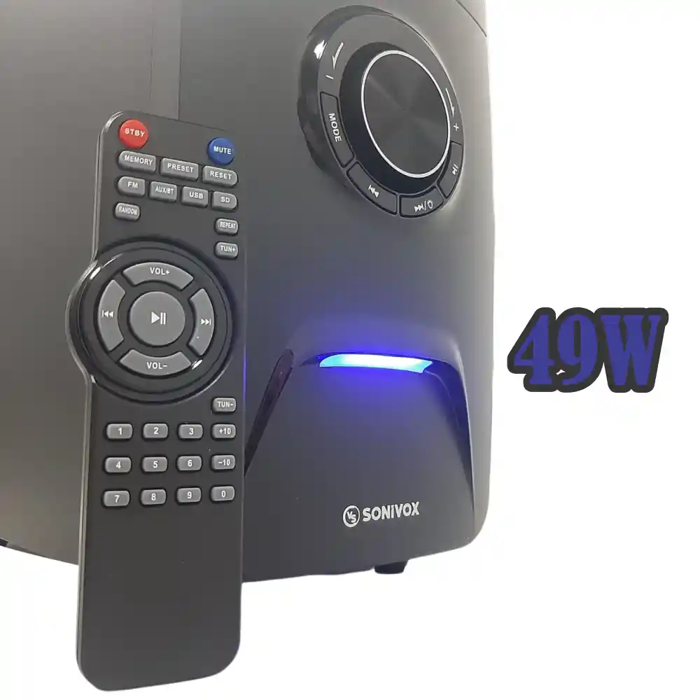 Sonivox Teatro En Casa4.2 Con Luces Led Radio Fm Bluetooth 2496