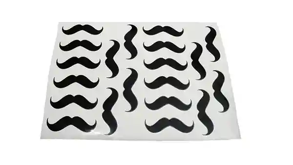 Disponible Stickers Bigote Mostacho X 20