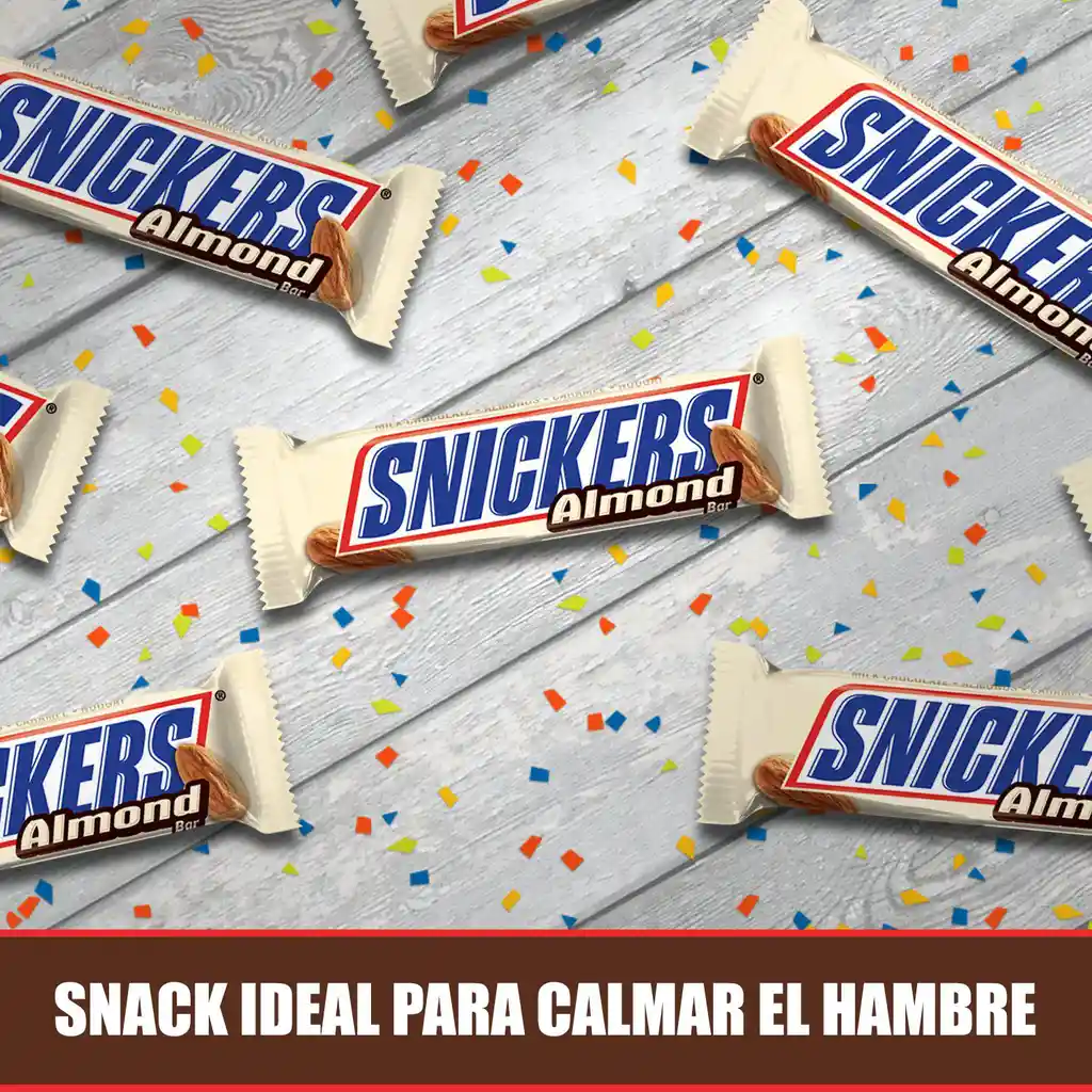 Snickers Regular + Snickers Almond 102gr X10 Unds