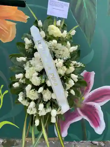 Arreglo De Condolencia Flores Blancas